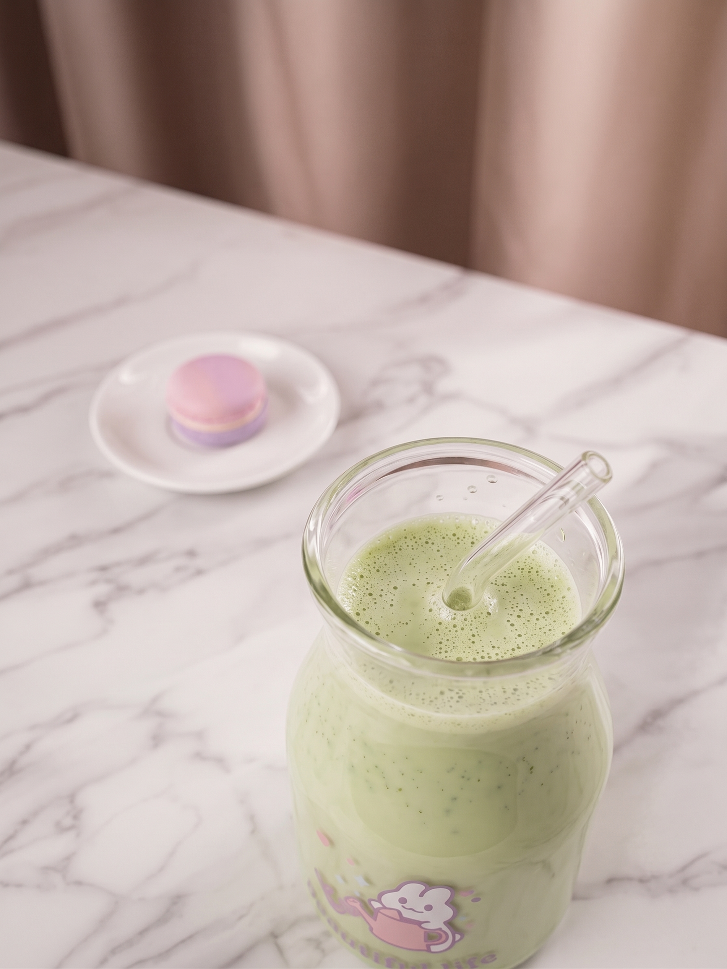Beautiful Life Gardening Bunny Glass | Pastel Pint Drinking Glass